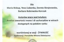 Maria Biskup - dyplom